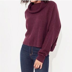 Purple Turtleneck Sweater